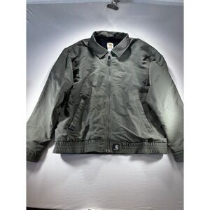 Carhart Rain Defender Olive Green Lightweight Work Jacket Bomber Men's Zip Coat